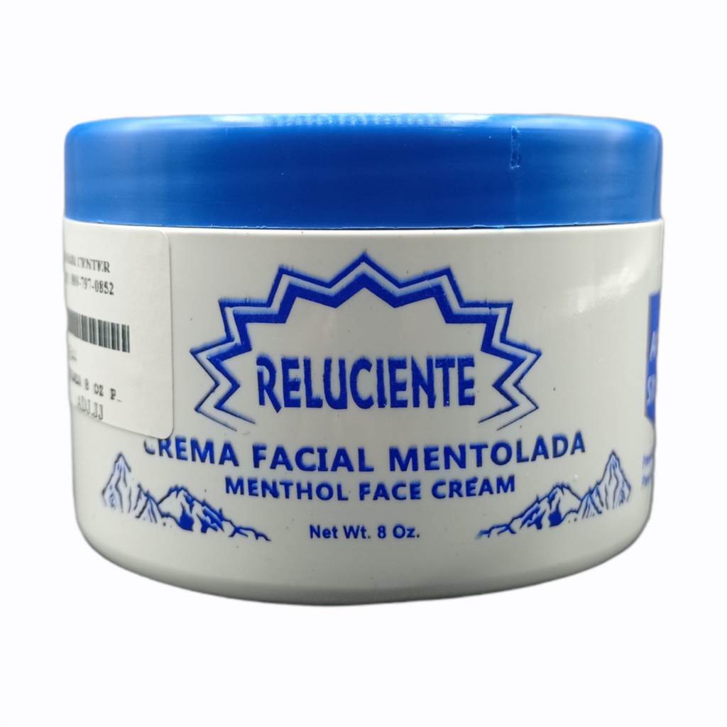 Reluciente – Crema facial mentolada – – Refresca – Suaviza | Castillo Hair Center & Supply